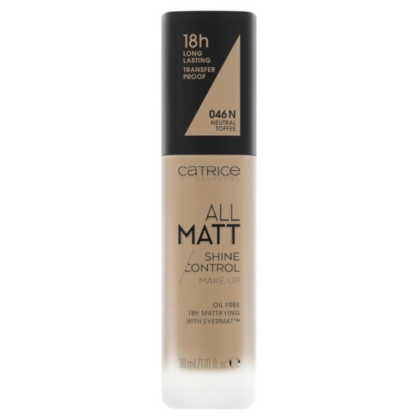 Catrice - Foundation - All Matt Shine Control Make Up - 046 N Neutral Toffee
