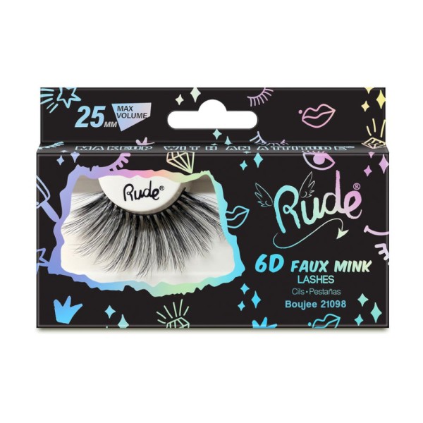 RUDE Cosmetics - Falsche Wimpern - Essential Faux Mink 6D Lashes - Boujee