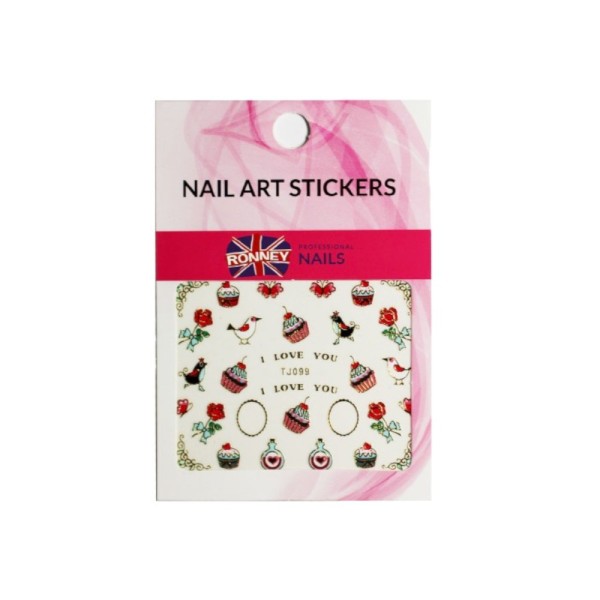 RONNEY Professional - Nail stickers - Nail Art Stickers RN 00230
