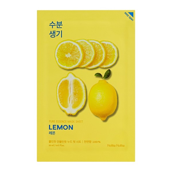 Holika Holika - Gesichtsmaske - Pure Essence Mask Sheet - Lemon