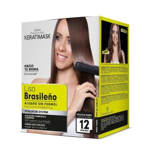 Be Natural - Set per raddrizzare i capelli - Keratimask Brazilian Straightening Kit