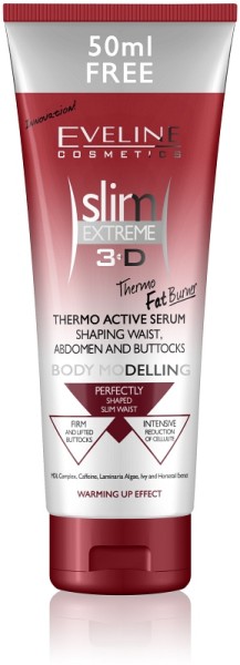 Eveline Cosmetics - Bodylotion - Slim Extreme 3D Thermo Active Serum Shaping Waist, Abdomen, Buttock