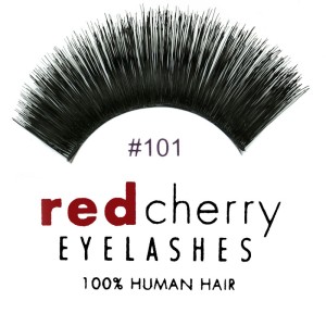 Red Cherry - Falsche Wimpern Nr. 101 Blackbird - Echthaar