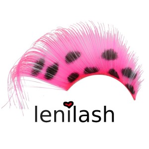 lenilash - False Eyelashes Nr. 202 Pink/Black
