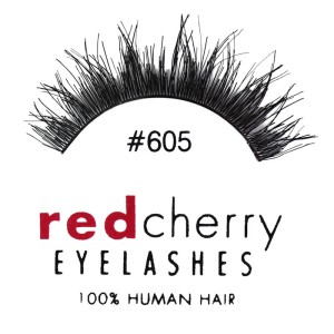 Red Cherry - False Eyelashes No. 605 Berkeley - Human Hair