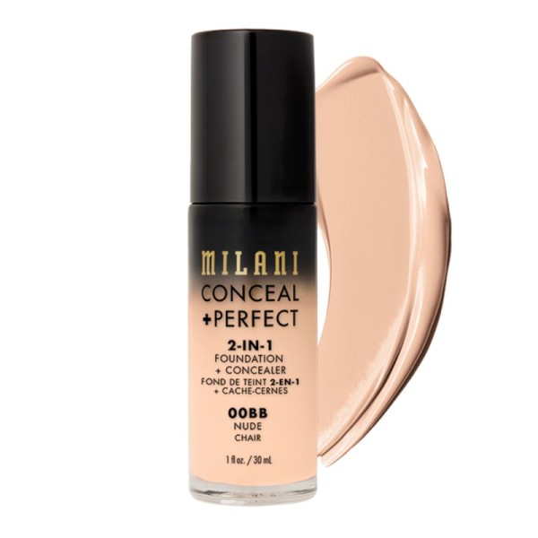 Milani - Foundation + Concealer - 2 in 1 - Conceal + Perfect - Nude - 00BB