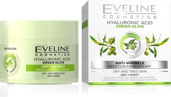 Eveline Cosmetics - Gesichtscreme - Green Olive Anti-Falten Tages- und Nachtcreme