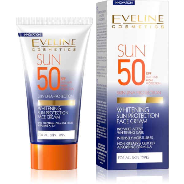 Eveline Cosmetics - Sun Protection Face Cream Whitening Spf 50 50Ml