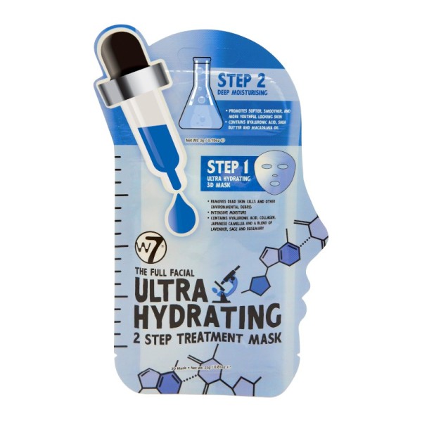 W7 Cosmetics - Ultra Hydrating 2 Step Treatment Face Mask