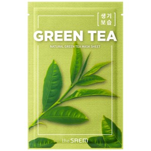 the SAEM - Face Mask - Natural Green Tea Mask Sheet 21ml
