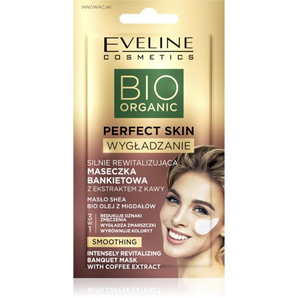 Eveline Cosmetics - Maschera per il viso - Bio Organic Perfect Skin Intensely Revitalizing Banquet Mask