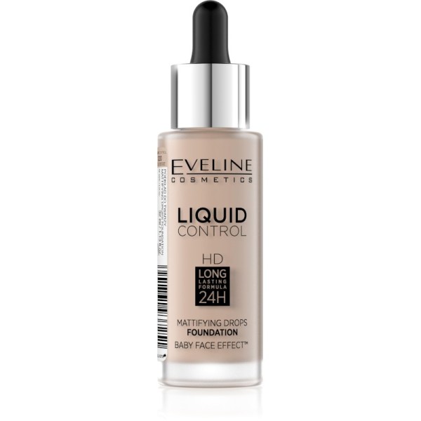 Eveline Cosmetics - Foundation - Liquid Control Foundation With Dropper - 020 Rose Beige