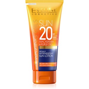 Eveline Cosmetics - Sonnencreme - Amazing Oils Highly Water Resistant Sun Lotion Spf20