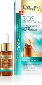 Eveline Cosmetics - Serum - Facemed Sos aktives Serum 100% Hyaluronsäure
