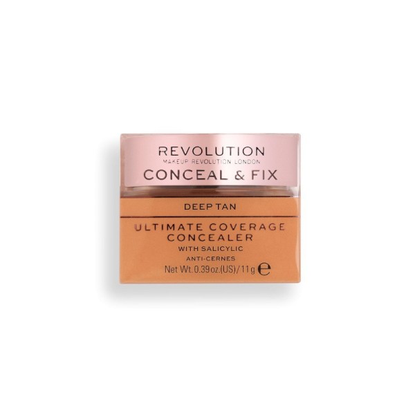 Revolution - Conceal & Fix Ultimate Coverage Concealer - Deep Tan