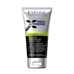 Eveline Cosmetics - Hautpeeling - Men X-Treme Cleansing Peeling Gel - Activated Charcoal - 6in1