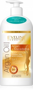 Eveline Cosmetics - Argan Oil Macadamia Firming & Moisturising Body Lotion 3In1