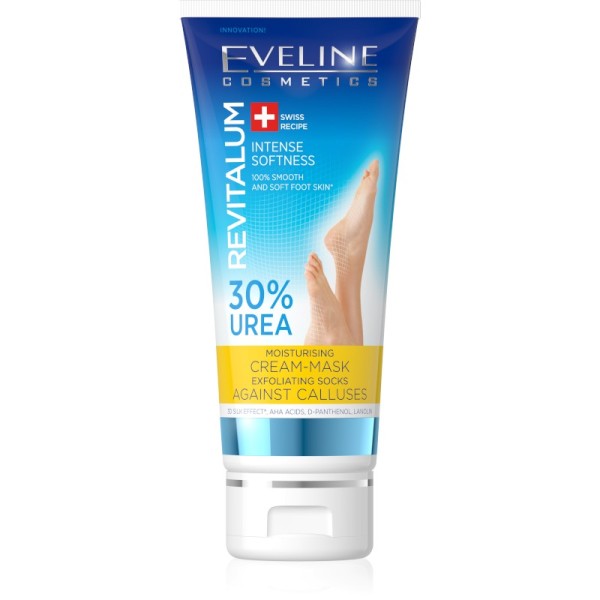 Eveline Cosmetics - Revitalum Moisturising Cream-Mask Exfoliating Socks Against Calluses 30% Urea 75Ml