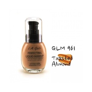 LA Girl - Perfecting Liquid Makeup Oil Free - Toasted Almond