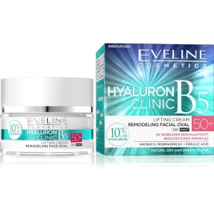 Eveline Cosmetics - Gesichtscreme - Hyaluron Clinic Tag- und Nachtcreme 50+