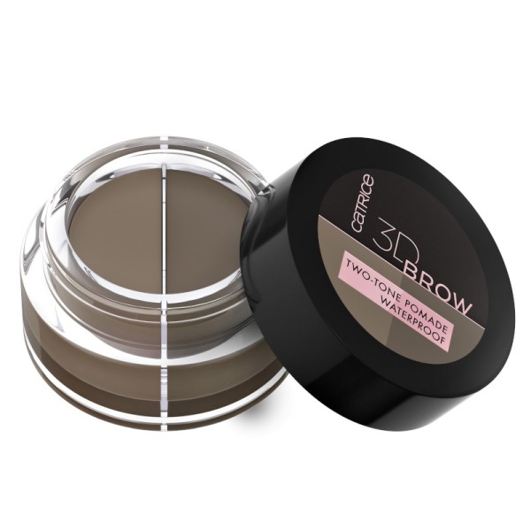 Catrice - Augenbrau-Pomade - 3D Brow Two-Tone Pomade Waterproof 010 - Light To Medium