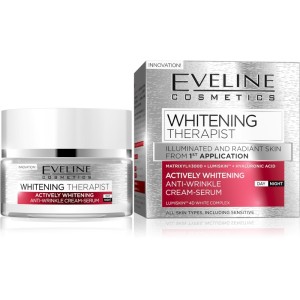 Eveline Cosmetics - Gesichtspflege - Whitening Therapist aufhellendes Anti-Falten-Creme-Serum Tag &