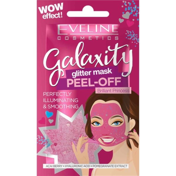 Eveline Cosmetics - Gesichtsmaske - Galaxity Glitter Mask Peel-Off Brilliant Princess