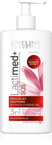 Eveline Cosmetics - Lactimed+ Specialist Soothing Intimate Hygiene Gel - Cranberry