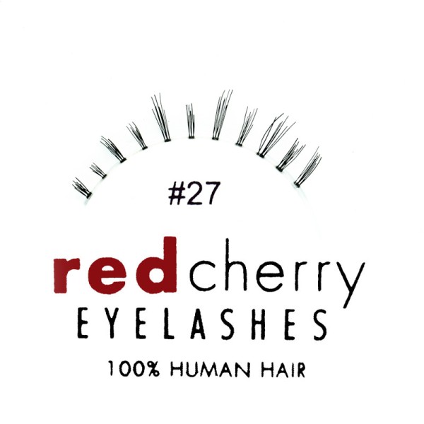 Red Cherry - Lower Eyelashes Nr. 27 - Human Hair