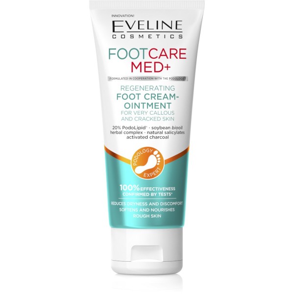 Eveline Cosmetics - Crema per i piedi - Footcare Med+ Regenerating Foot Cream-Ointment