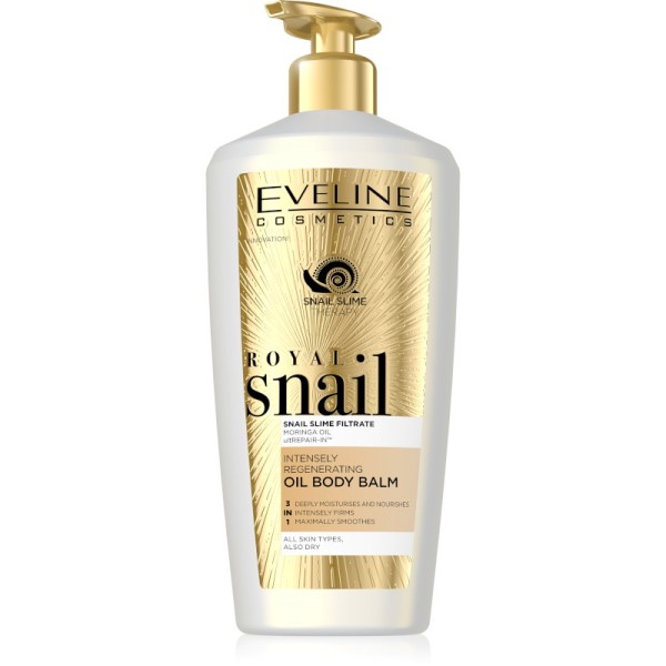 Eveline Cosmetics - Bodylotion - Royal Snail Intensely Regenerating Oil Body Balm - 350ml