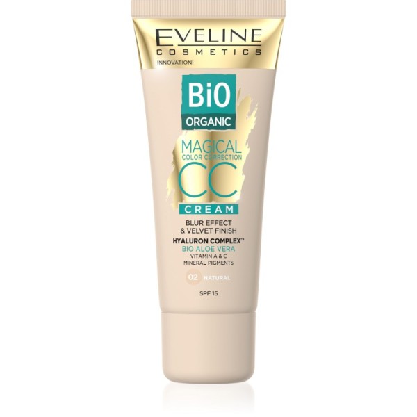 Eveline Cosmetics - CC Cream - Magical CC Cream Bio Organic Aloe Vera - 02 Natural