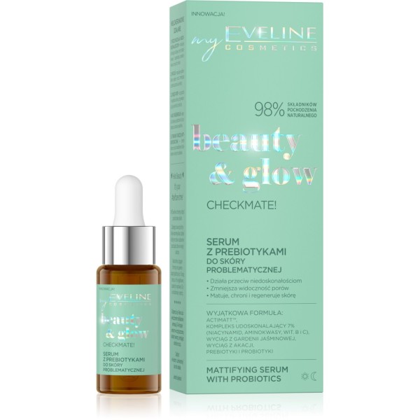 Eveline Cosmetics - Serum - Beauty Glow Mattifying Serum Probiotics