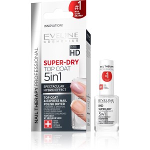 Eveline Cosmetics - cura delle unghie - Nail Therapy Professional Super-Dry Top Coat 5In1