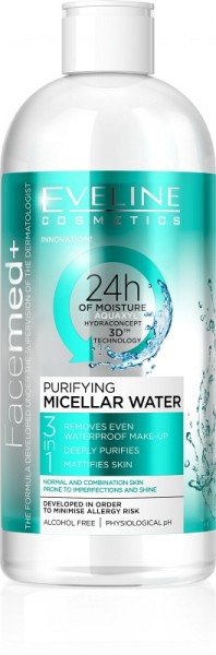 Eveline Cosmetics - Mizellenwasser - Facemed+ reinigendes Mizellenwasser