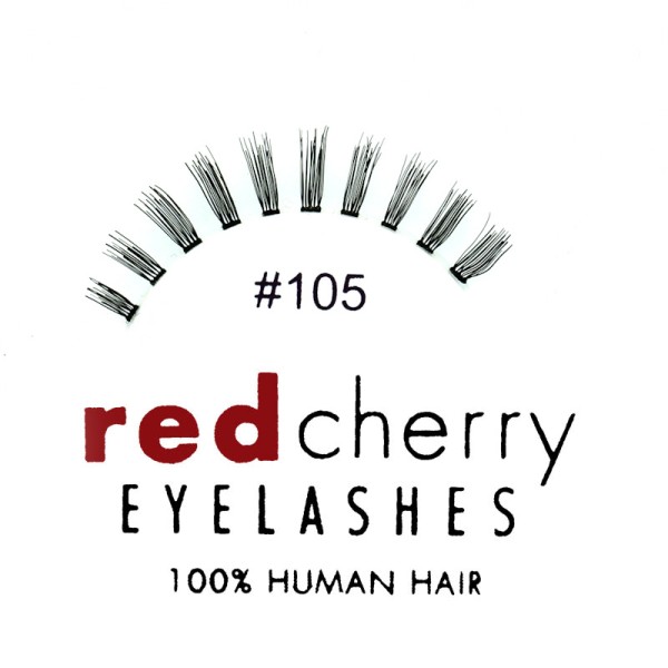 Red Cherry - Lower Eyelashes No. 105 - Human Hair