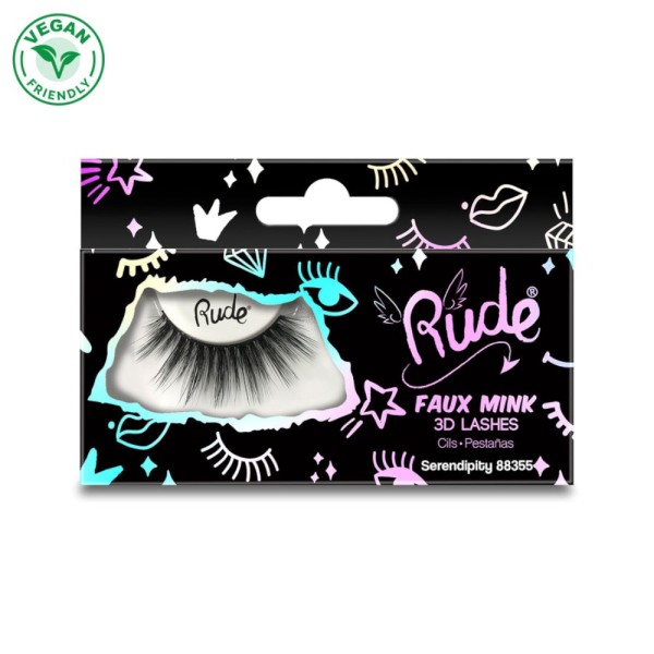 RUDE Cosmetics - Ciglia finte - Essential Faux Mink 3D Lashes - Serendipity