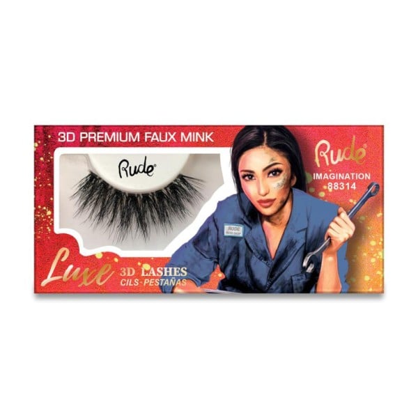 RUDE Cosmetics - Falsche Wimpern - Luxe 3D Premium Faux Mink Lashes - Imagination