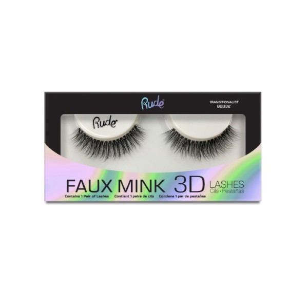 RUDE Cosmetics - Falsche Wimpern - Faux Mink 3D Lashes - Transitionalist