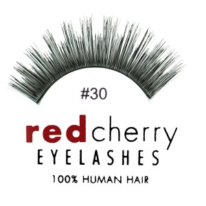 Red Cherry - False Eyelashes No. 30 Marlow - Human Hair