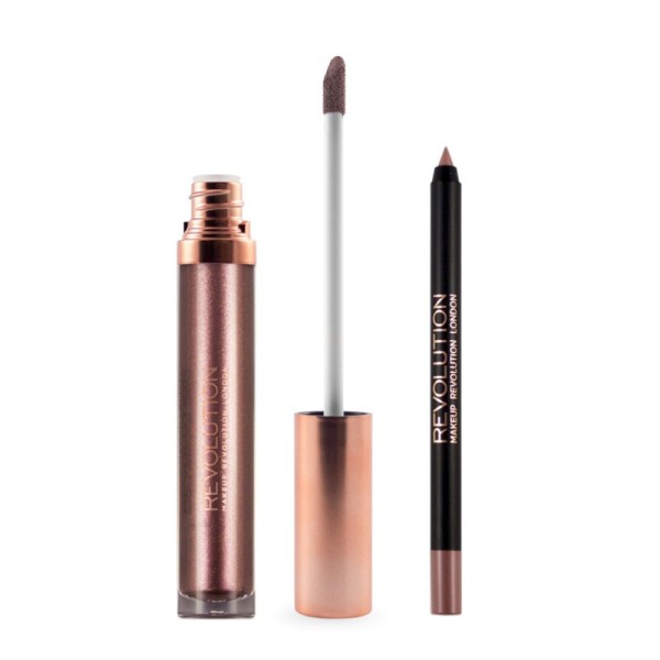 Makeup Revolution - Liquid Lipstick - Retro Luxe Kits Metallic - Dynasty