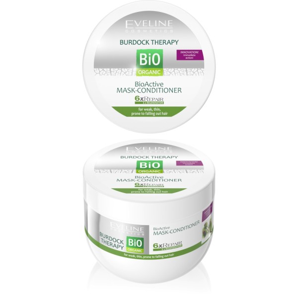 Eveline Cosmetics - Maschera per capelli - Bio Organic Burdock Therapy Mask-Conditioner