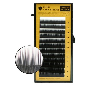 Blink - Black Single Eyelashes - Mixed Mink-Lash - B-Curl - Diameter 0,15mm - Length 7mm- 14mm