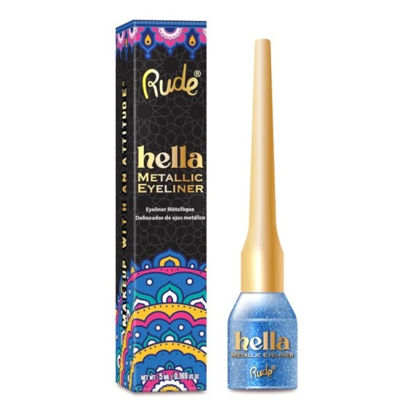 RUDE Cosmetics - Hella Metallic Eyeliner - Sapphire