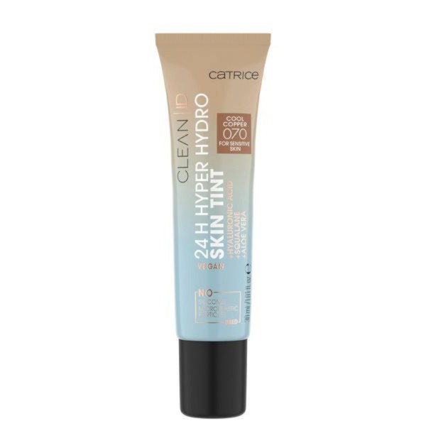 Catrice - Getönte Tagespflege - Clean ID 24H Hyper Hydro Skin Tint 070 - Cool Copper