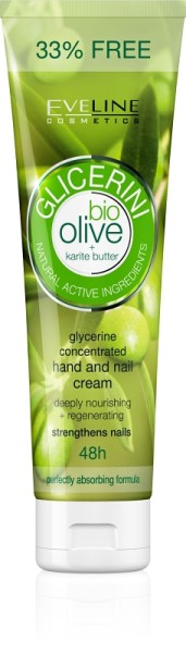 Eveline Cosmetics - Glicerini Hand And Nail Cream With Olive 100Ml