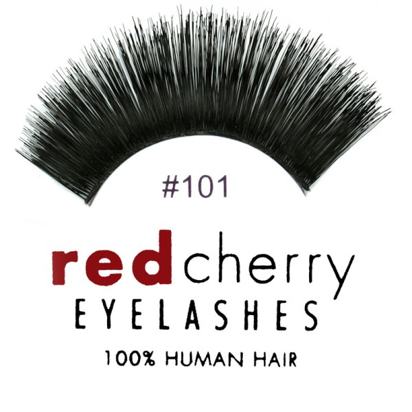 Red Cherry - False Eyelashes No. 101 Blackbird - Human Hair