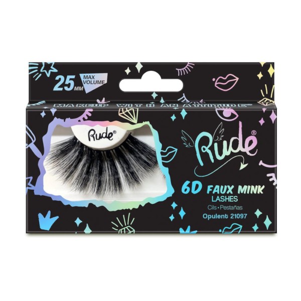 RUDE Cosmetics - Essential Faux Mink 6D Lashes - Opulent