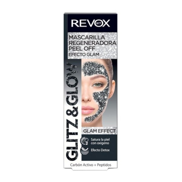 REVOX - Gesichtsmaske - Glitz & Glow Peel Off Mask - Black