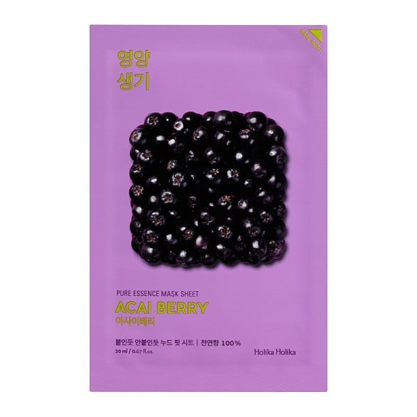 Holika Holika - Pure Essence Mask Sheet - Acai Berry